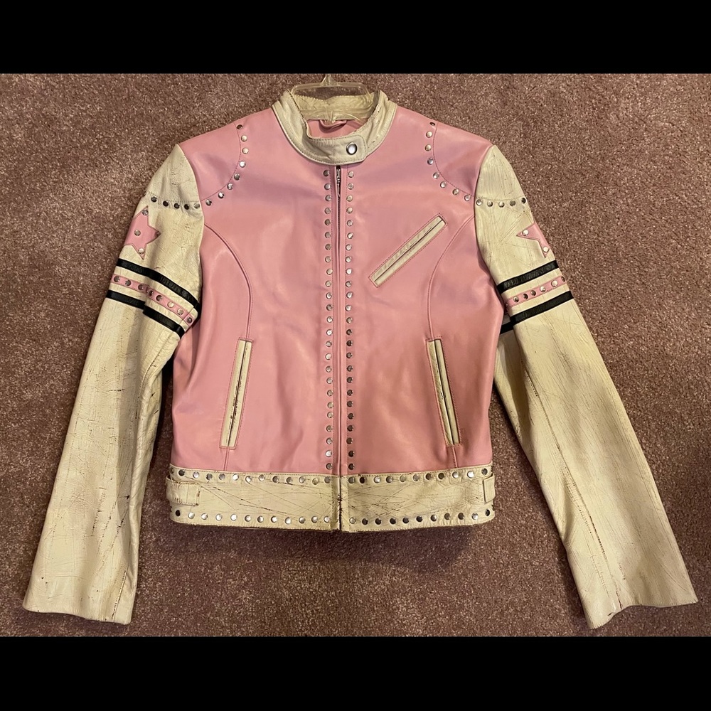 Rocker Chick studded Leather Jacket